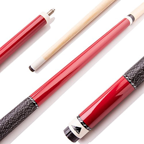 Image of Mizerak Hardwood Cue (2 Piece), 57", Red