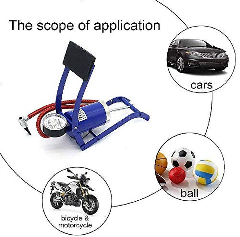 Image of FASTMART Imported Portable High Pressure Foot Air Pump Heavy Compressor Cylinder Bike Car Cycles & All Other Vehicles