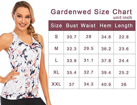 Image of Workout-Clothes-Yoga-Tank-Tops-for-Women-with Built in Bra-Activewear-Athletic-Tennis Sports Exercise Shirts Racerback Compression Fitness Criss Cross Back Siberia S