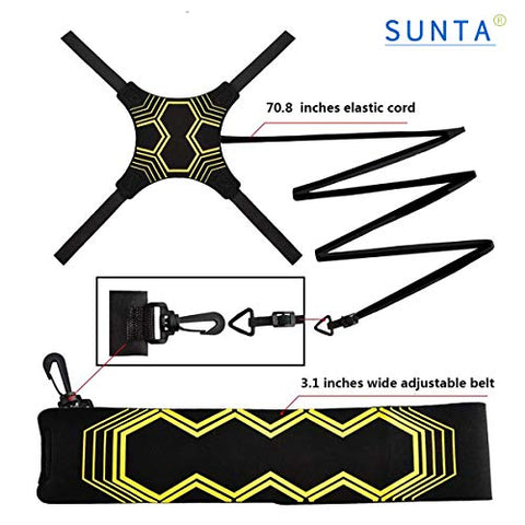 Image of Volleyball Training Equipment Aid, Solo Soccer Trainer, Solo Practice Trainer for Serving, Setting, Spiking and Arm Swing, Returns Ball After Every Swing for Beginners & Pro