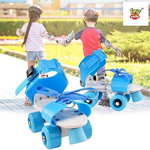 Image of Toy Arena pro lite Children's Adjustable Speed Quad Roller Skates Shoes for Kids Roller Skates Shoesfor Kids (Blue)