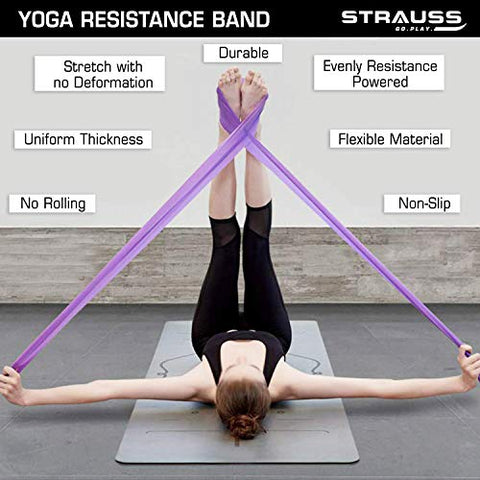Image of Strauss Yoga Resistance Bands (Pack of 3)