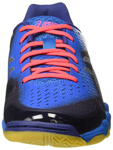 Image of ASICS Men's Gel-Blade 6 Print/Race Blue Badminton Shoes-7 UK/India (41.5 EU)(8 US) (R703N.402)