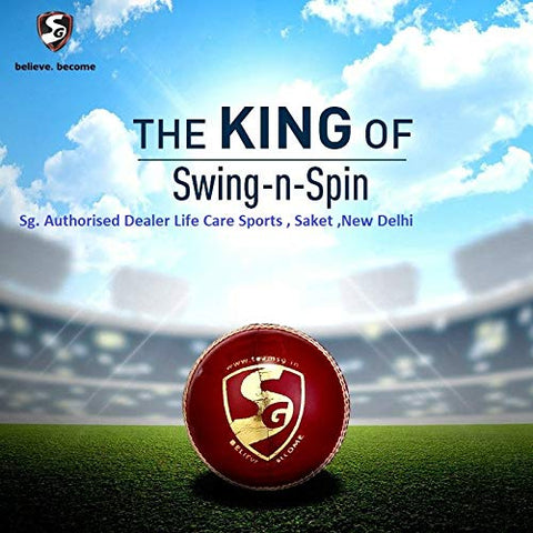 Image of SG Club Cricket Leather Ball (Pink)