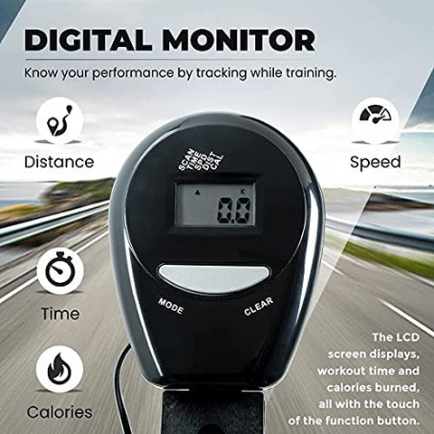 Image of Sparnod Fitness SMB-200 Cycle Pedal Exerciser with Adjustable Resistance - Suitable for Light Exercise of Legs, Arms, and Physiotherapy at Home