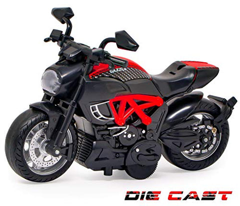 Image of Zest 4 Toyz Warrior Motorcycle Plastic Bike Toy for Boy's Pack of 1, Multicolour