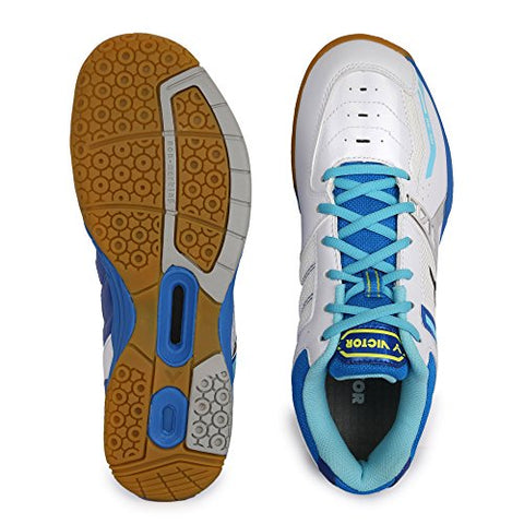 Image of Victor Men Blue / White Badminton Shoe - UK 6.5