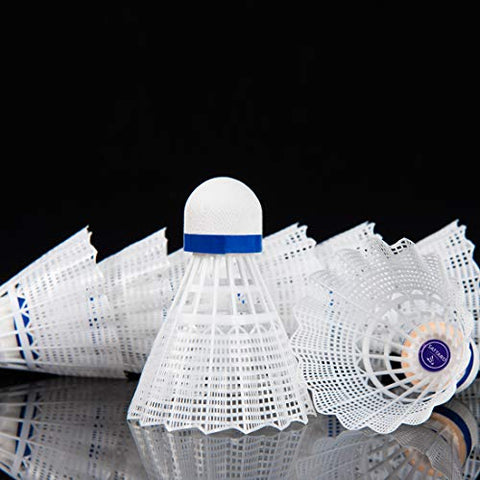 Image of SATTARO 12 Pack Badminton Shuttlecocks High Speed Nylon Badminton Birdies Training for Indoor and Outdoor Sturdy