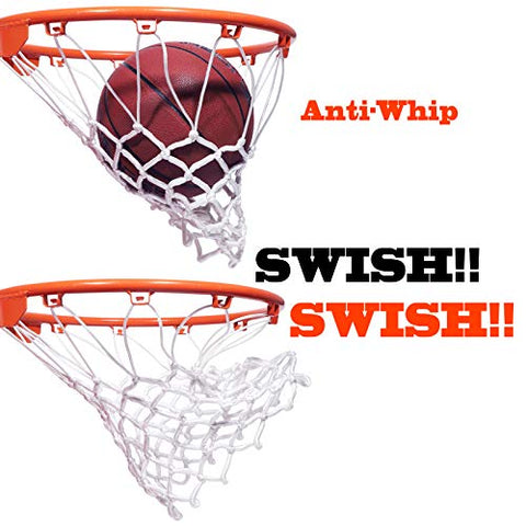 Image of Amble Basketball Net Heavy Duty Net in All Weather for Indoor and Outdoor - 12 Loops Rim