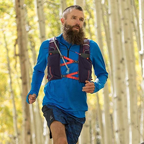 Nathan Men’s Hydration Pack/Running Vest - VaporKrar 2.0-12L Capacity with 1.6 L Water Bladder, Hydration Backpack - Running, Marathon, Hiking, Outdoors, Cycling and More