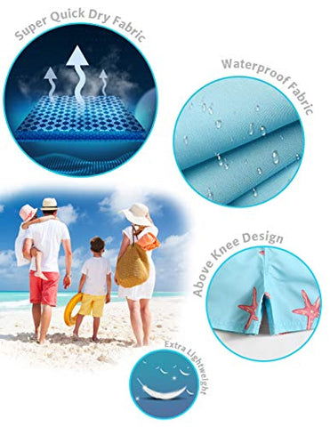 Image of MaaMgic Boys Swim Trunks Toddler Swim Shorts Little Boys Bathing Suit Swimsuit Toddler Boy Swimwear