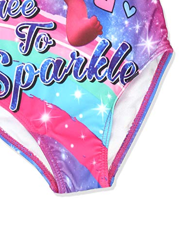 Trolls Girls Swimwear Swimsuit (6X, Pink/Multi)
