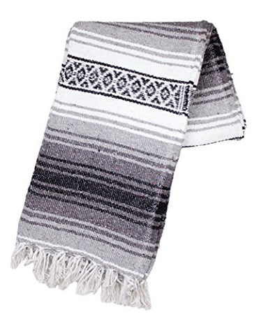 Image of Canyon Creek Authentic Mexican Yoga Falsa Blanket (Grey)