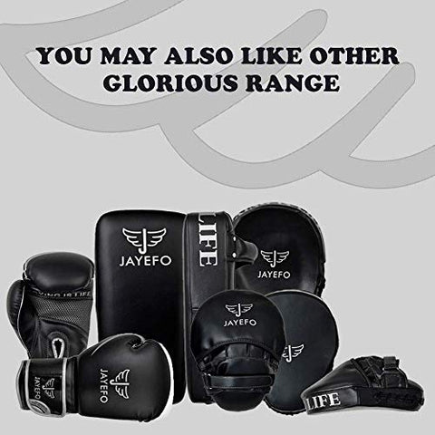 Image of Jayefo Glorious Boxing Gloves Muay Thai Kick Boxing Leather Sparring Heavy Bag Workout Pro Leather Gloves Mitts Work for Men & Women (Black/Copper, 6 OZ)