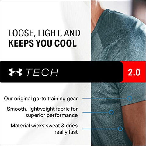 Image of Under Armour Women's Tech T-Shirt, Carbon Heather/Metallic Silver, Large