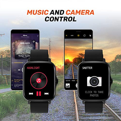 Image of Fire-Boltt Beast SpO2 1.69” Industry’s Largest Display Size Full Touch Smart Watch with Blood Oxygen Monitoring, Heart Rate Monitor, Multiple Watch Faces & Long Battery Life (Black)