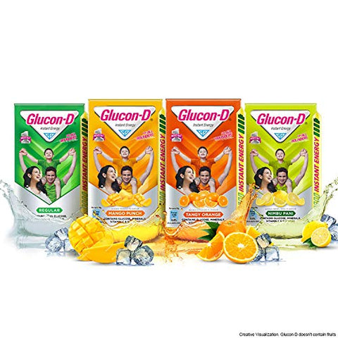 Image of Glucon-D Instant Energy Health Drink Tangy Orange - 1kg Refill with free bottle
