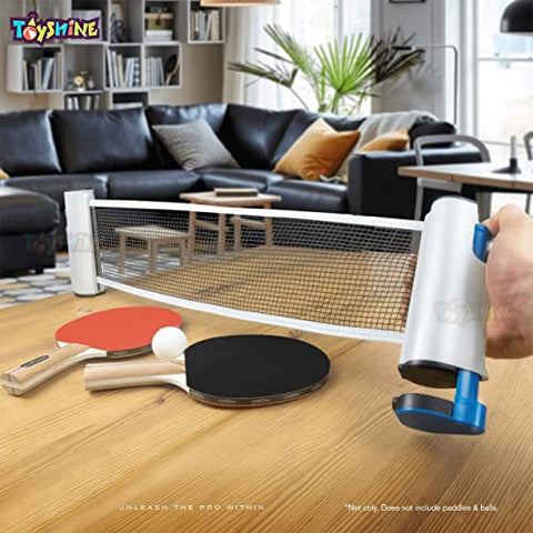 Image of Toyshine Portable Ping Pong Net – Retractable Table Tennis Net for Any Table ,Color May vary (SSTP)