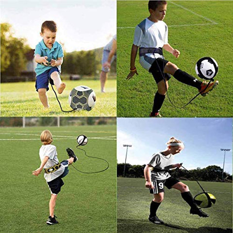 Image of Volleyball Training Equipment Aid, Solo Soccer Trainer, Solo Practice Trainer for Serving, Setting, Spiking and Arm Swing, Returns Ball After Every Swing for Beginners & Pro