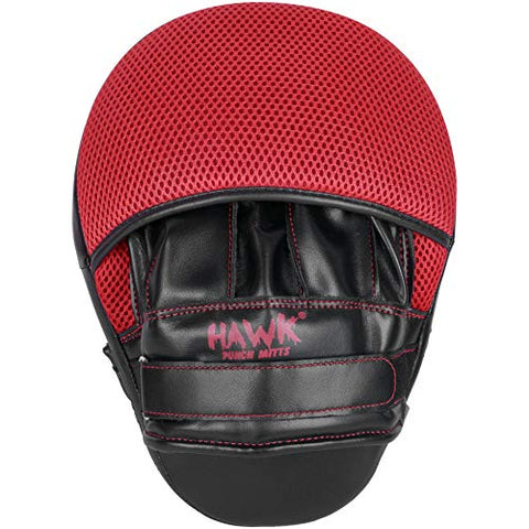 Image of Punching Mitts Kickboxing Muay Thai MMA Boxing Mitts Training Focus Punch Mitts Bags Hand Target Pads for Kids, Men & Women (Pair) (Red)
