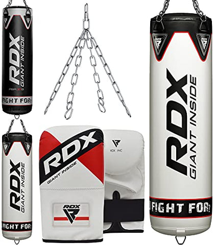 Image of RDX Punching Bag for Boxing Training - Filled Heavy Bag Set with Punch Gloves and Hanging Chain - Great for Grappling, MMA, Kickboxing, Muay Thai, Karate, BJJ and Taekwondo - Available in 4FT 5FT
