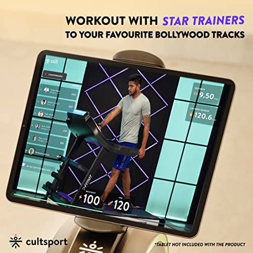 Fitkit FT200S (4.5HP Peak) Motorized Treadmill with Free Home Installation, 1 Year Warranty and Trainer Led Sessions by Cult.Sport