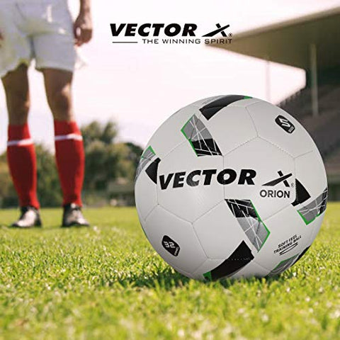 Image of Vector X Orion TPU Machine Stitched Football (Size-5) (White-Green)