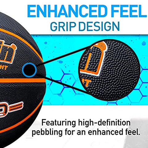 Image of Franklin Sports 5000 Official Size 29.5" Basketball - Black/Orange