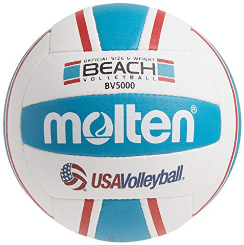 Image of Molten Elite Beach Volleyball, Red/Blue