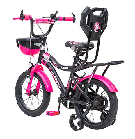 Image of Hi-Fast 16 inch Kids Cycle for 5 to 8 Years Boys & Girls with Training Wheels & Carrier (KIDOZ-16T-Semi-Assembled)
