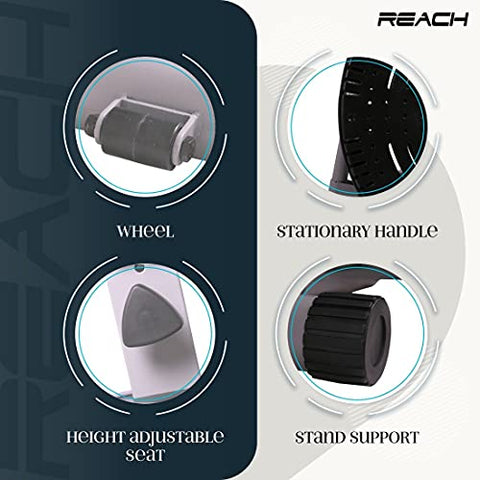 Image of Reach Orbitrek/Orbitrack Exercise Cycle and Cross Trainer | Dual Trainer 2 in 1 Home Fitness Gym Equipment | Scientifically Designed for Complete Body Workout with Minimum Pressure on Knees.