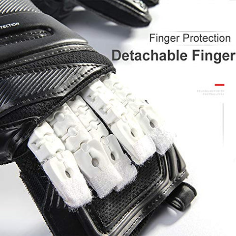 Image of KELME Goalkeeper Goalie Gloves with Finger Protection, Strong Grip Padding and Palm, Wrist Support & Sticky Latex for Indoor Soccer for Kids、Adult、Youth (Traning Level,Artificial Grass Field)