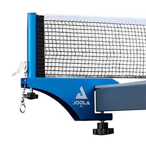 Image of JOOLA Professional Grade WX Aluminum Indoor & Outdoor Table Tennis Net and Post Set - Quick Setup - 72in Regulation Ping Pong Net - Reinforced Cotton Blend Net w/Adjustable Tensioning System