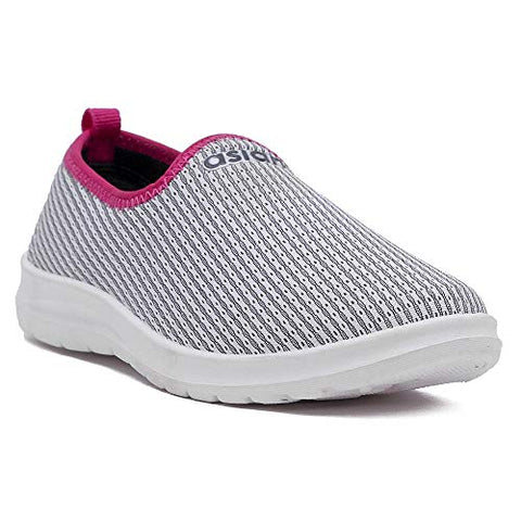 Image of ASIAN Women's Barfi-02 Grey Knitted Shoes Sneakers,Walking,Sneakers,Loafers, Fabric Running Shoes UK-7