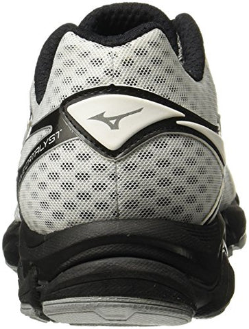 Image of Mizuno Men R638B53 Wave Catalyst White/Silver/Black Running Shoes-6 UK/India (39 EU) (J1GC163305)