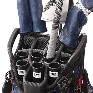 Izzo Golf Black Plastic Golf Club Tube for Your Golf Bag - Plastic Black Protective Golf Club Tube 1.5 inch - 3 Pack