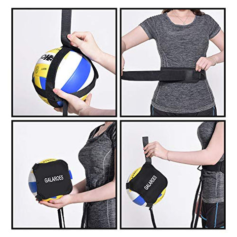 Image of GALAROES Volleyball Training Equipment Aid for Beginners Pro ( Black )