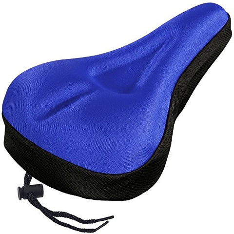 Image of SHIVEXIM Gel Bicycle Seat Cover( Free Size , Blue ).