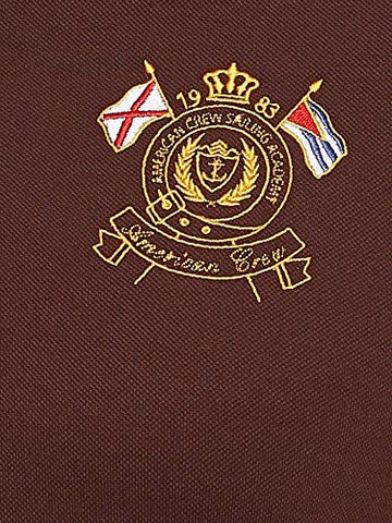 Image of AMERICAN CREW Men's Polo T-Shirt (Dark Brown-AC385-M)