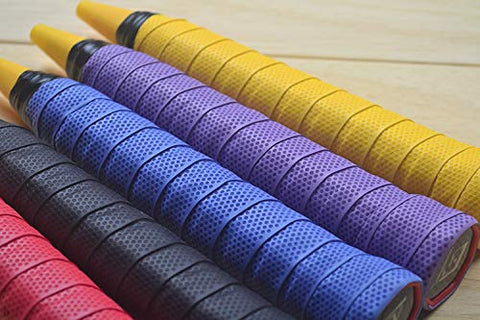Image of Stunner Anti-Slip Badminton Grip Tennis/Squash Racquet Grip.(Assorted) konex (Pack of 2)