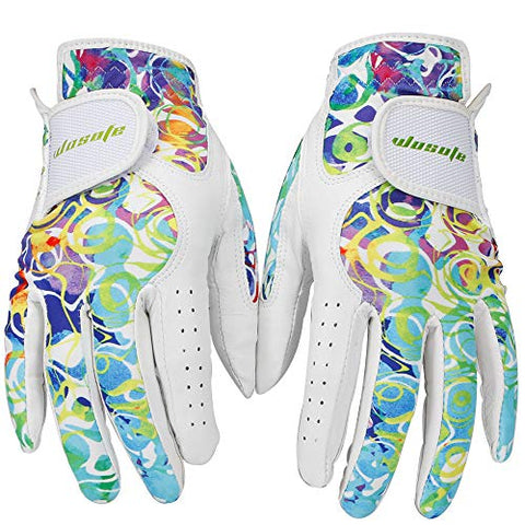 Image of wosofe Golf Gloves for Women Soft Leather Accessories Breathable for Non Slip Gloves 1 Pair