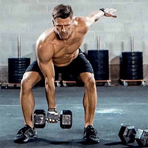 Image of Kore Rubber Coated Professional 1 Kg (Set of Two) Hexa Dumbbells Home Gym Exercise Equipment for Men & Women