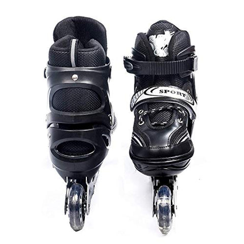 Image of Diswa Adjustable Aluminium Body in-Line Skates Combo Size M (34-39)