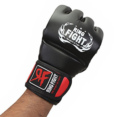 Image of Ceela Sports RF-TPGG-12L MMA Gloves, Large/X-Large (Black/Red)