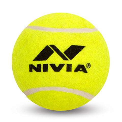 Image of Nivia Light Weight Rubber Tennis Ball, Standard, (Yellow)