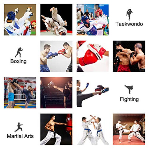 Image of TLBTEK 2PCS Red Curved Punching Mitts Boxing Pads Hand Target Boxing Pads Gloves Training Focus Pads Kickboxing Muay Thai MMA Martial Art UFC Punch Mitts for Kids,Men & Women