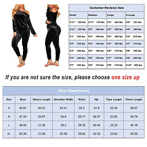 Image of VamJump Women Burgundy Velvet Off Shoulder Long Sleeve Sweat Suits Tracksuit, Medium