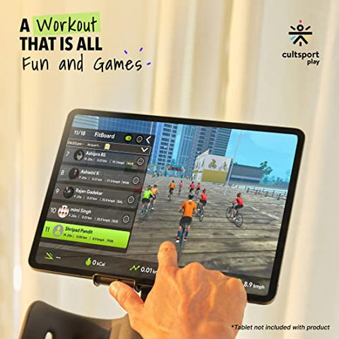 Image of Cultsport smartcross b1 Bluetooth Enabled Elliptical Cross Trainer, Max Weight: 120kg, Free at Home Installation, Trainer Led Sessions by Cultsport