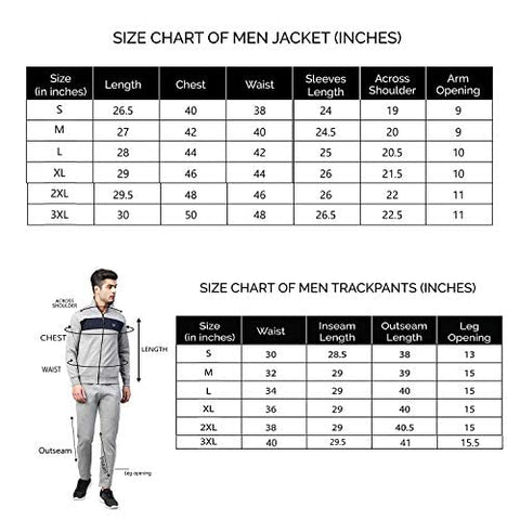 Image of CHKOKKO Men's Winter Tracksuit for Athletics Jogging Gym and Sports