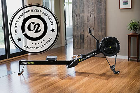Image of Concept 1 Row Erg with PM5 (Standard Legs, Black)